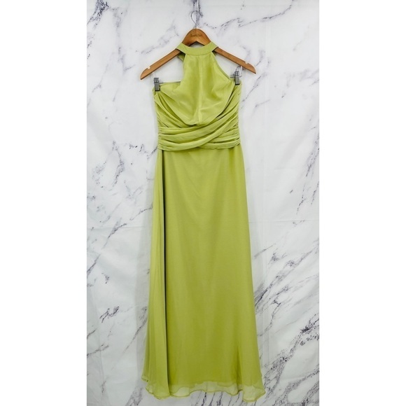 K012 ASOS DESIGN Maxi Dress w/ High Neck & Drape Waist Detail - Picture 3 of 7